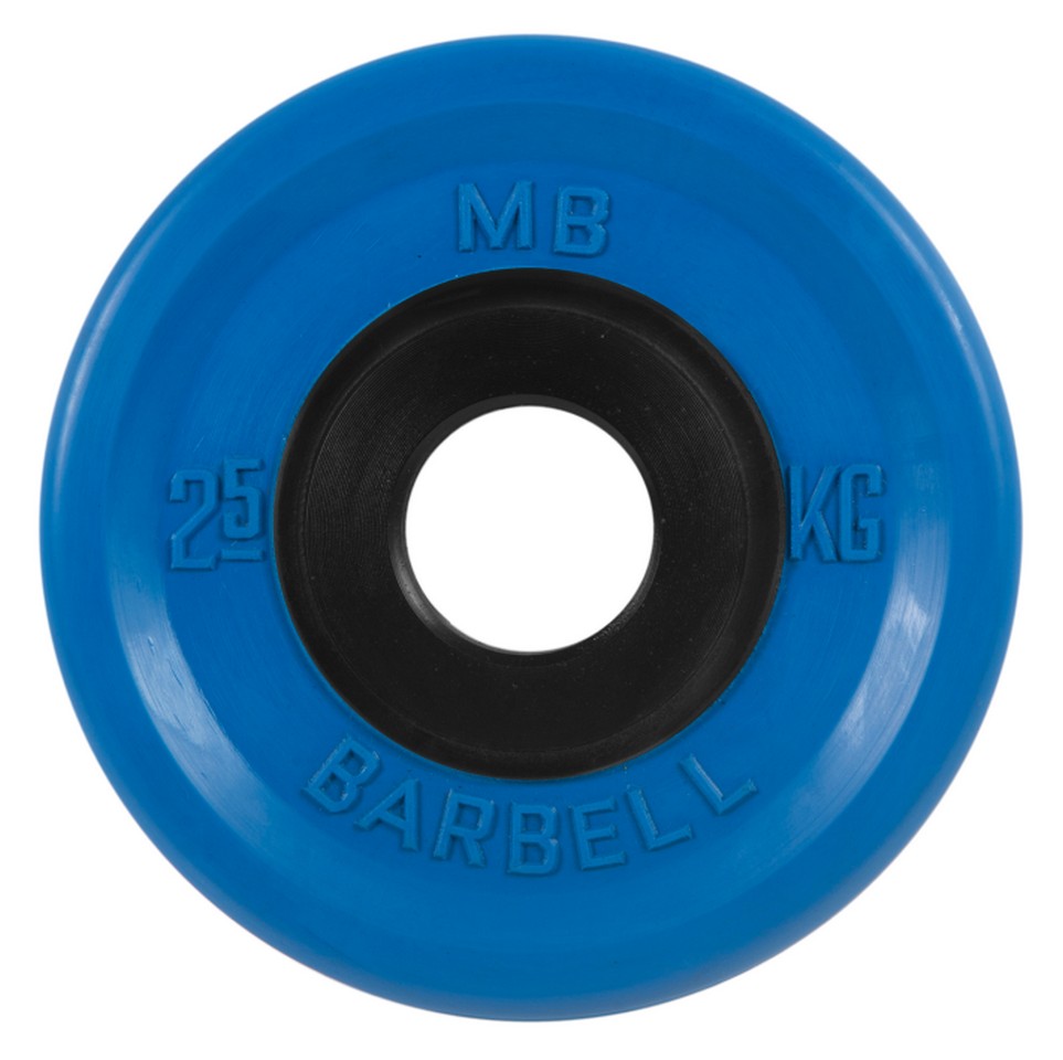 Диск олимпийский d51мм евро-классик MB Barbell MB-PltCE-2,5 2,5 кг синий