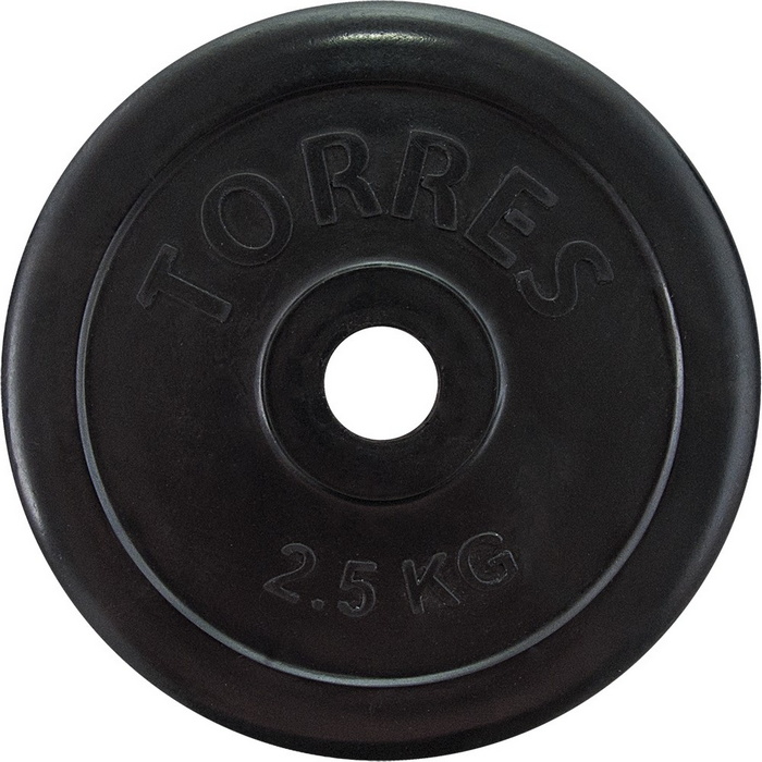 Купить Диск обрезиненный Torres 2,5 кг PL50692, d.25мм,