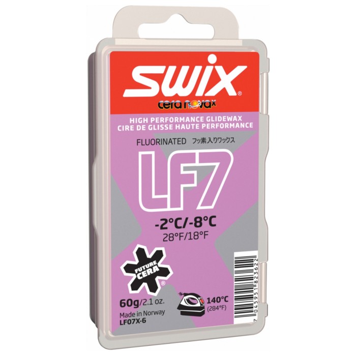 фото Парафин низкофтористый swix lf07x-6 lf7x violet (-2°с -8°с) 60 г