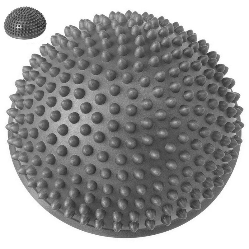 Полусфера массажная круглая надувная C33513-5 (серый) (ПВХ) d-16 см