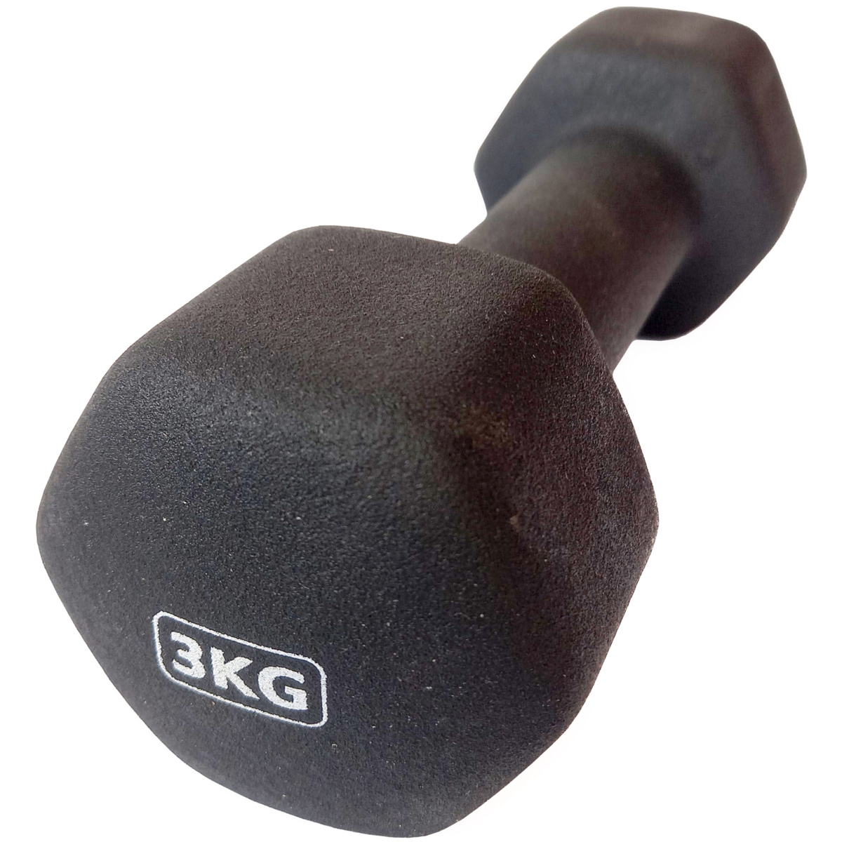 Гантель неопреновая 3,0 кг (черная) Sportex HKDB118-3.0 1200_1200