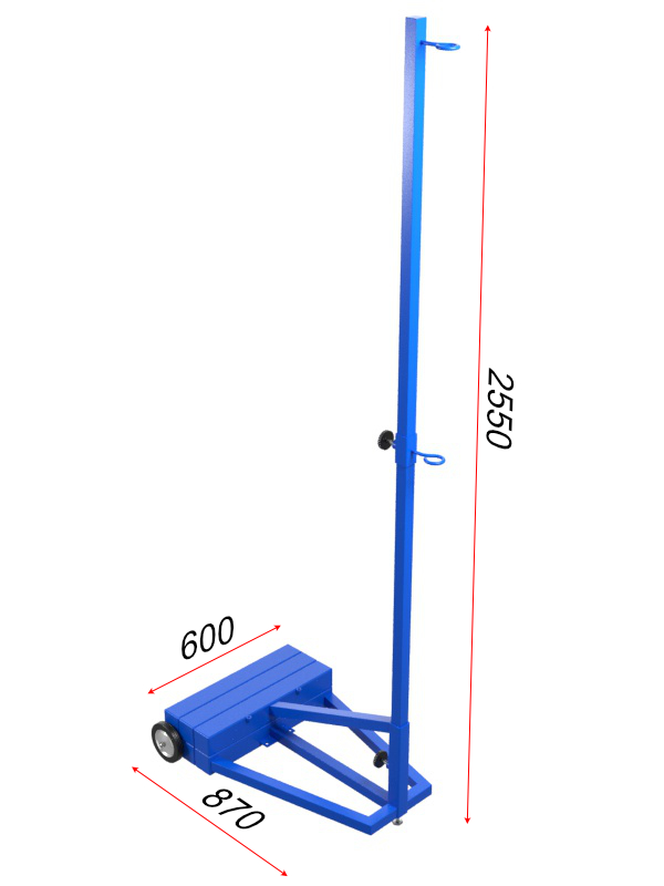 Волейбольные универсальные стойки мобильные Glav 03.104 600_800