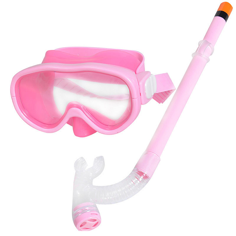 фото Набор для плавания маска+трубка sportex e33114-6 розовый, (пвх)