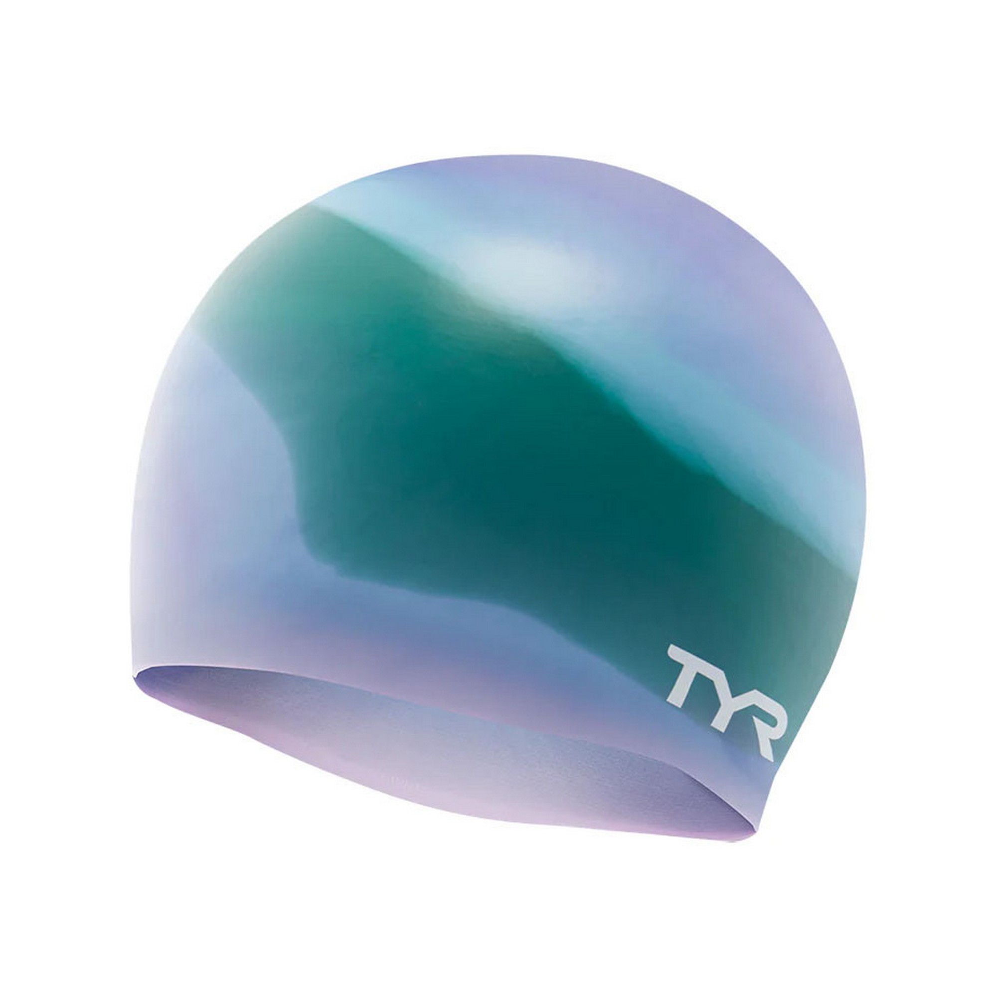 Шапочка для плавания TYR Multi Silicone Cap LCSM-528 зелено-фиолетлвый - фото 1