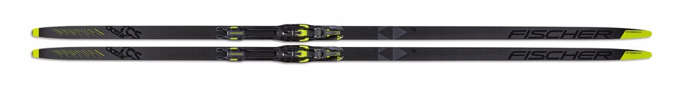 Лыжи беговые Fischer RCS CL Plus Mеd IFP Wax (черно/желтый) N19519