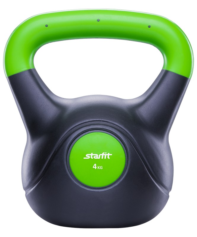 фото Гиря пластиковая 4 кг starfit db-501 зеленый star fit