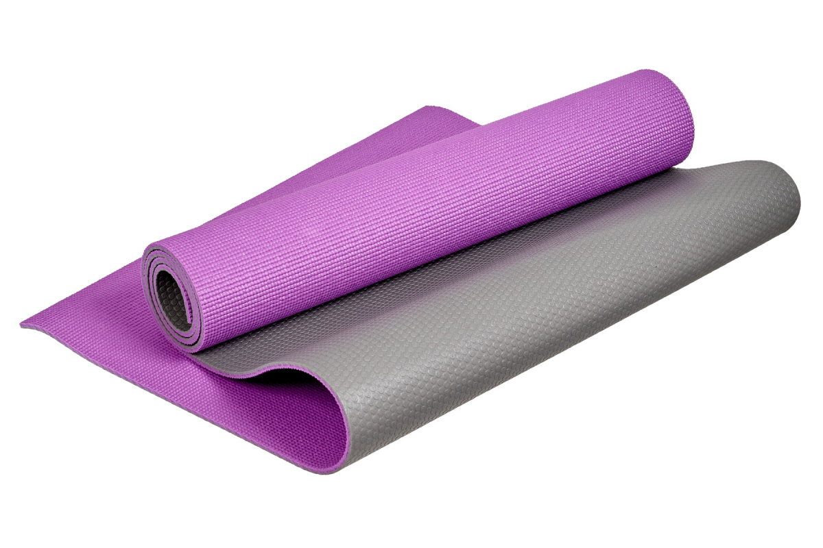 Купить Коврик для йоги и фитнеса 173x61x0,6см Bradex двухслойный SF 0687 фиолетовый,