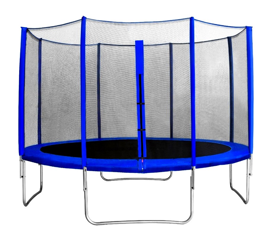 фото Батут с защитной сеткой d370 см кмс trampoline 12 2500000062773 синий