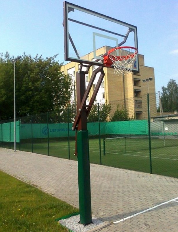 фото Баскетбольный щит стационарный уличный со стойкой (0,5 м) hercules 4150
