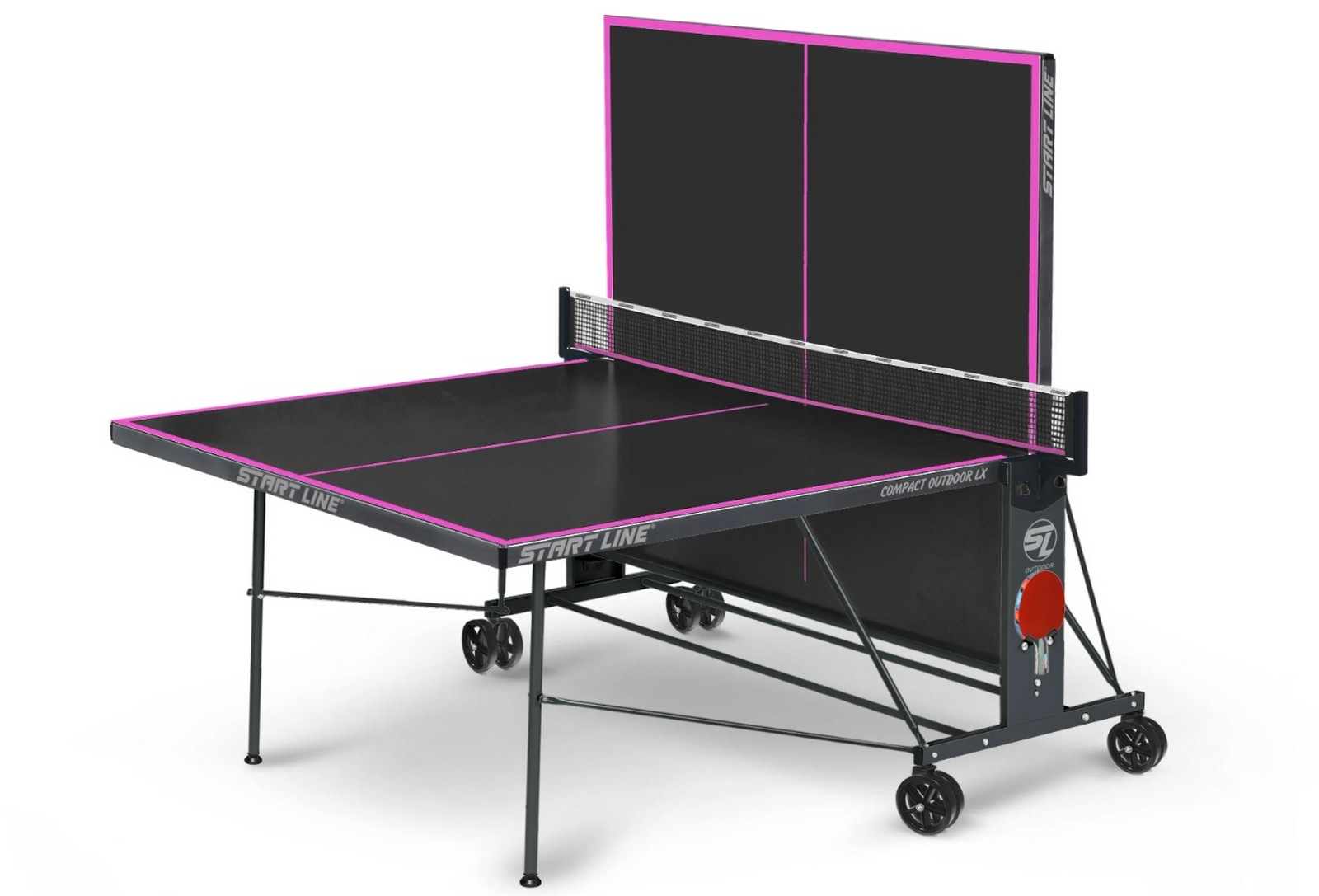 Теннисный стол Start Line Compact-2 LX Всепогодный 6044-13 Black 1600_1087