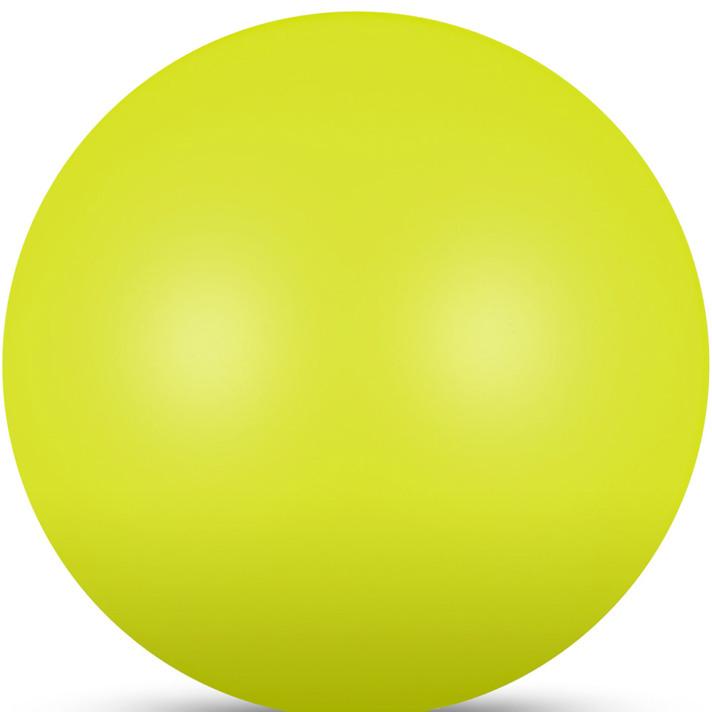 Мяч для художественной гимнастики Indigo IN367-LI, диам. 17 см, ПВХ, лимонный металлик