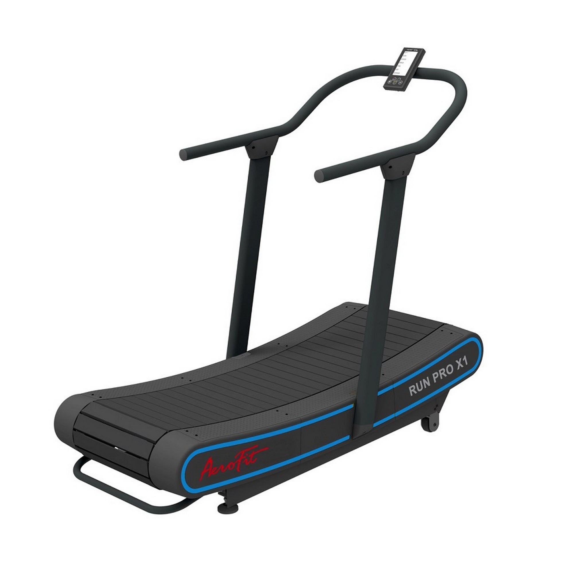 фото Изогнутая инерционная беговая дорожка aerofit run pro x1