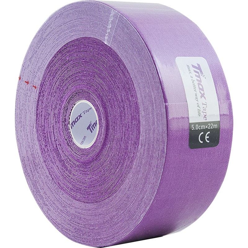 Тейп кинезиологический Tmax 22m Extra Sticky Lavender фиолетовый 800_800