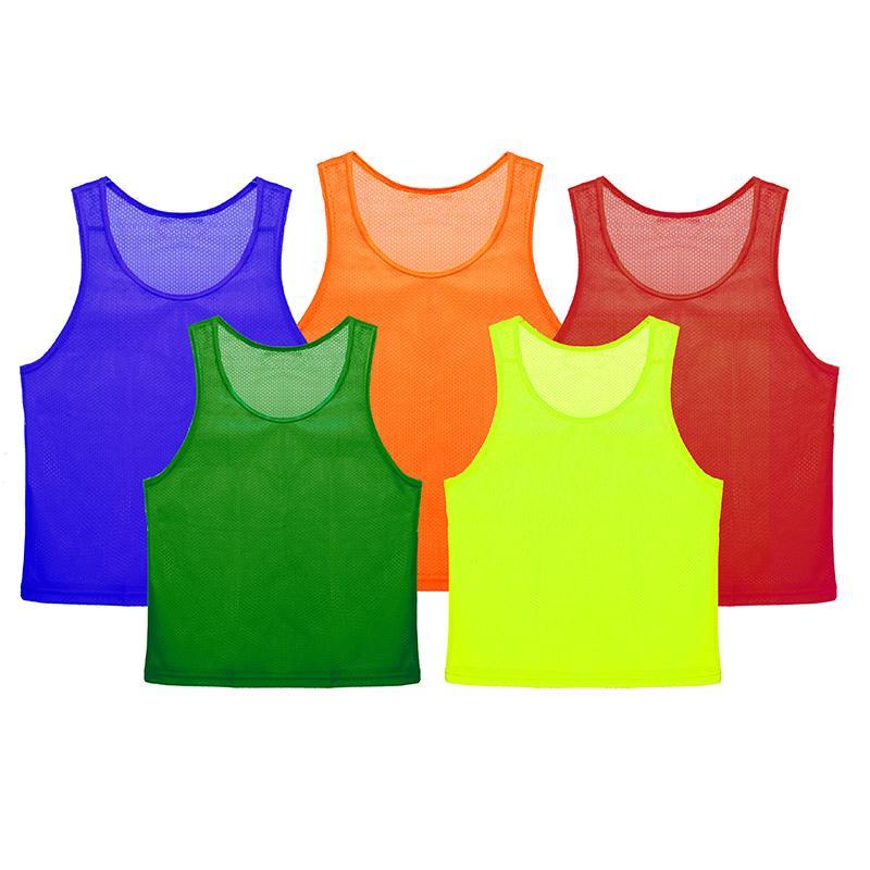 Манишка сетчатая юниорская Sportex красный 800_800