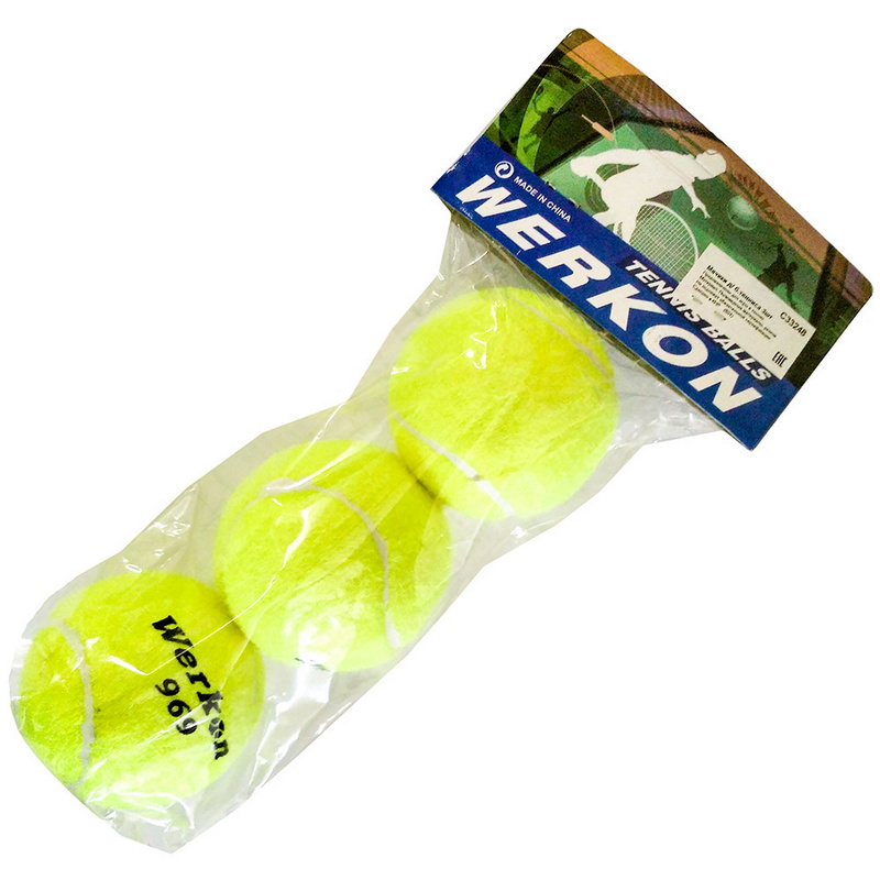Купить Мячи для большого тенниса Sportex 3 штуки (в пакете) C33248,