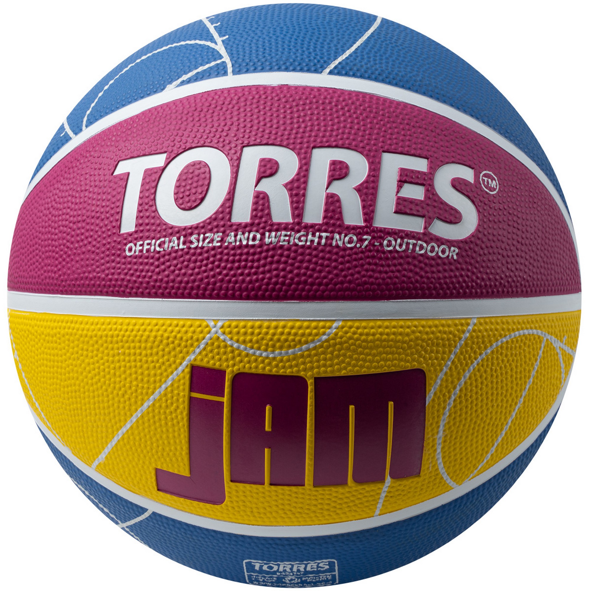 Мяч баскетбольный Torres Jam B023127 р.7 2000_2000
