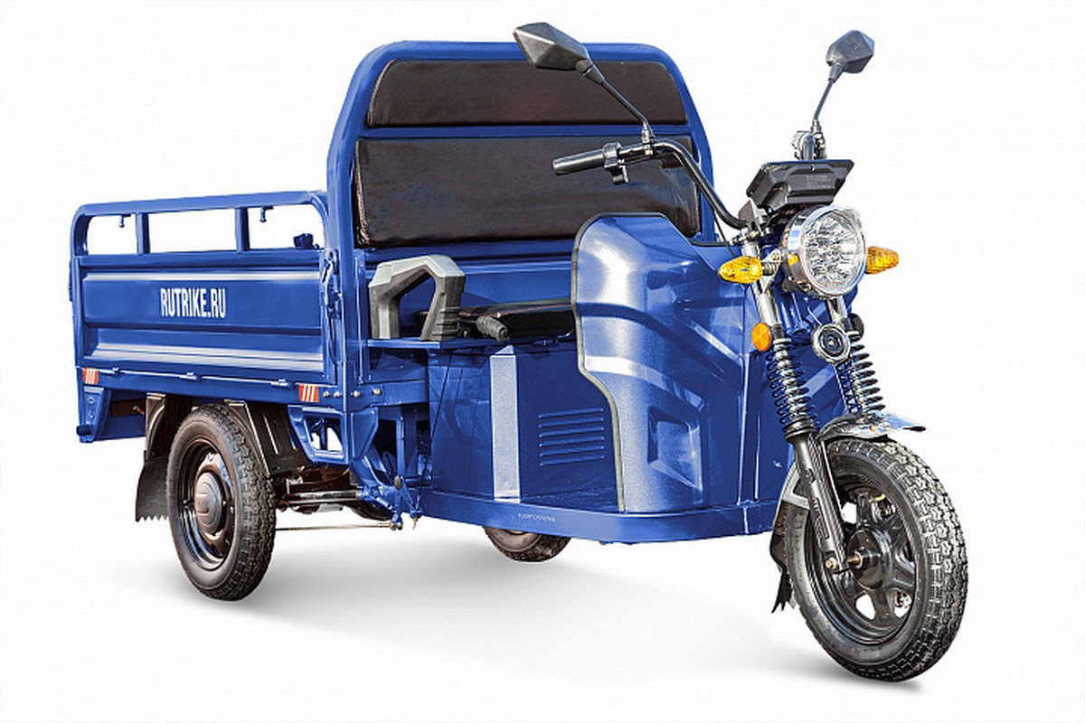 

Грузовой электротрицикл RuTrike Мастер 1500 60V1000W 024452-2793 темно-синий матовый