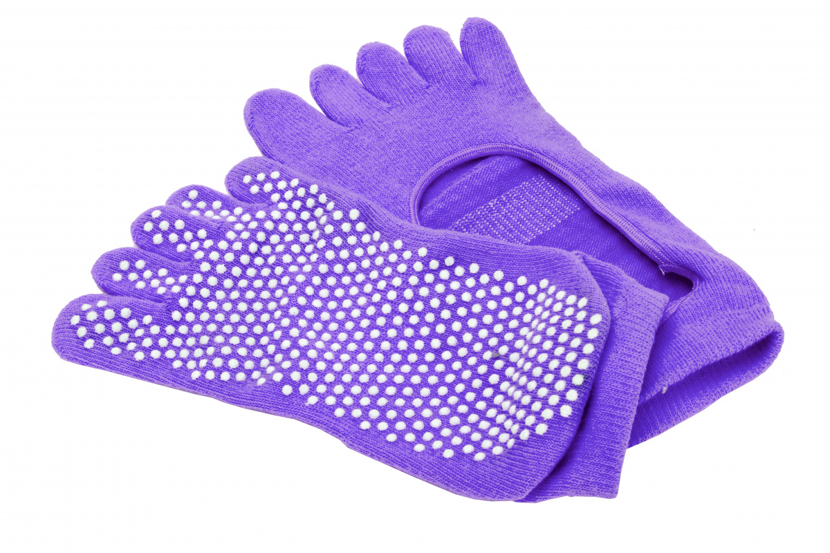 Носки противоскользящие для занятий йогой Bradex SF 0347 фиолетовый