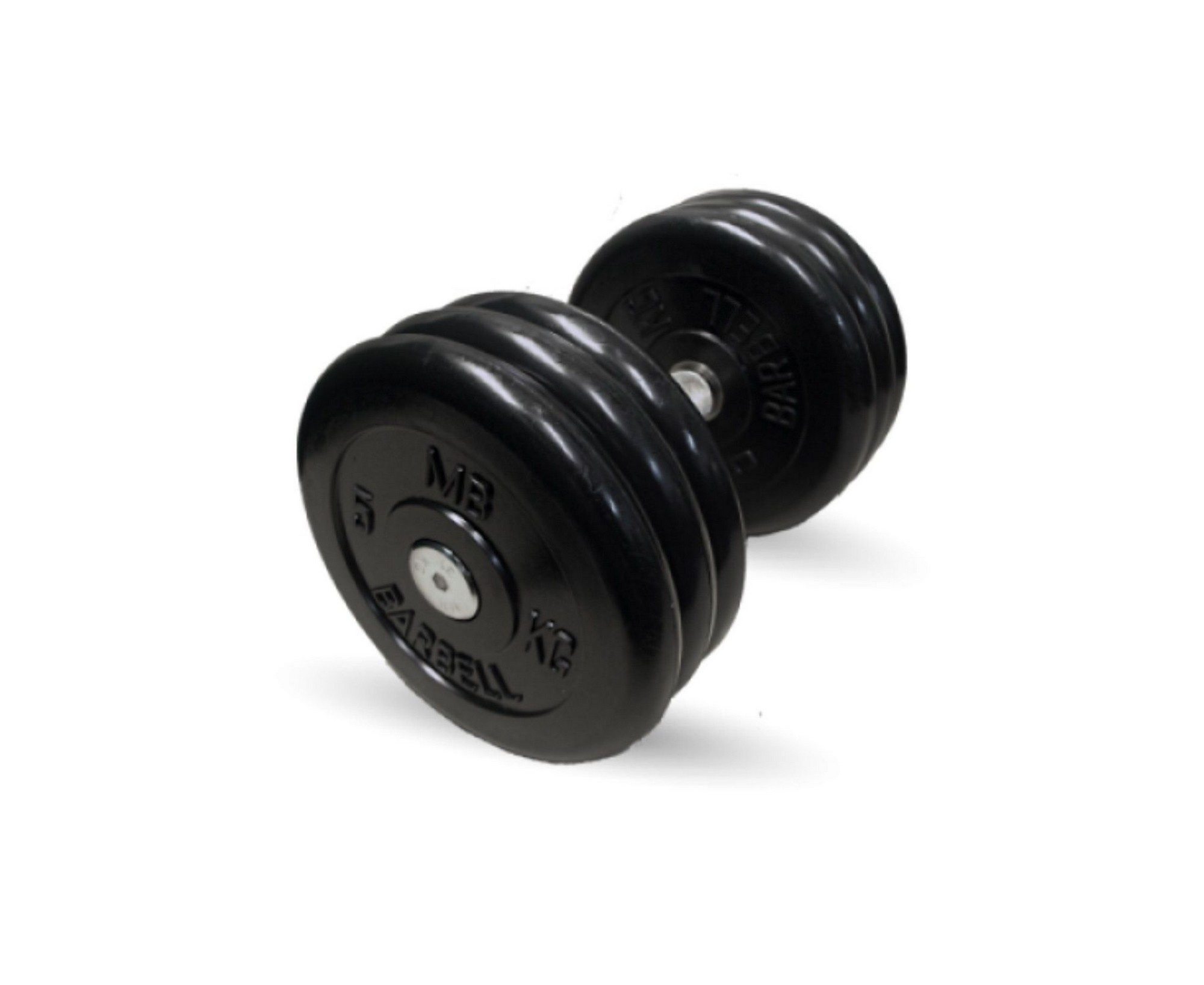 Неразборная гантель c вращающейся ручкой, 21 кг MB Barbell MB-FdbM-B21