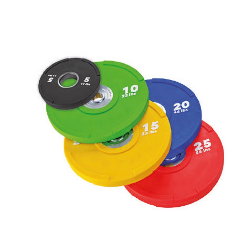 Соревновательный бампированный диск 10 кг Panatta 2CZ3010 зеленый, цвет да