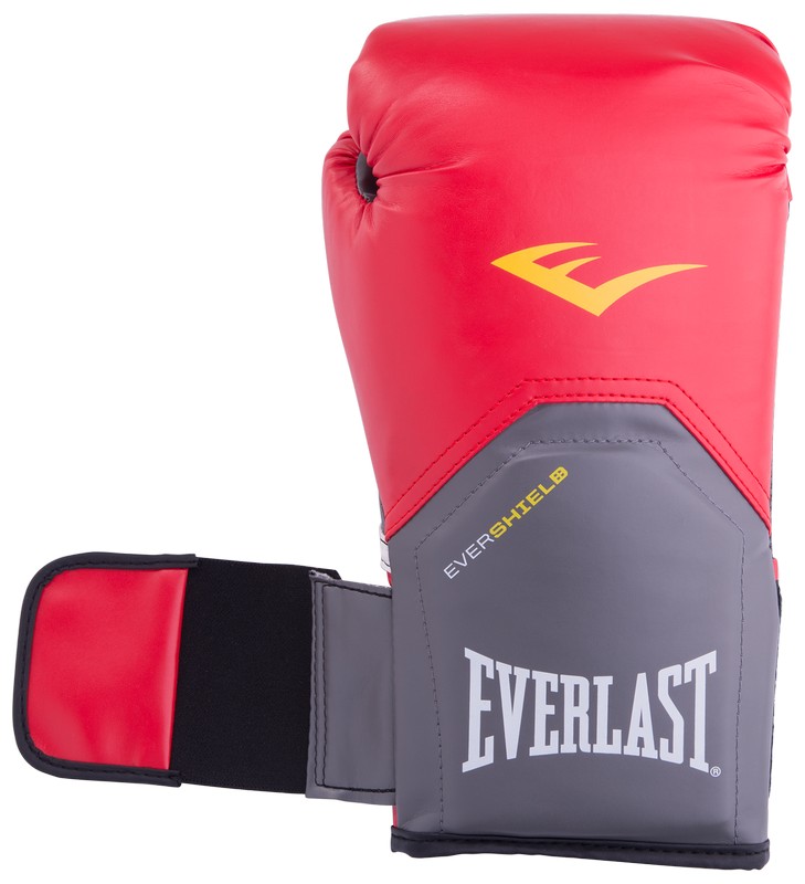 Перчатки тренировочные Everlast Pro Style Elite 2108E, 8oz, к/з, красный 729_800