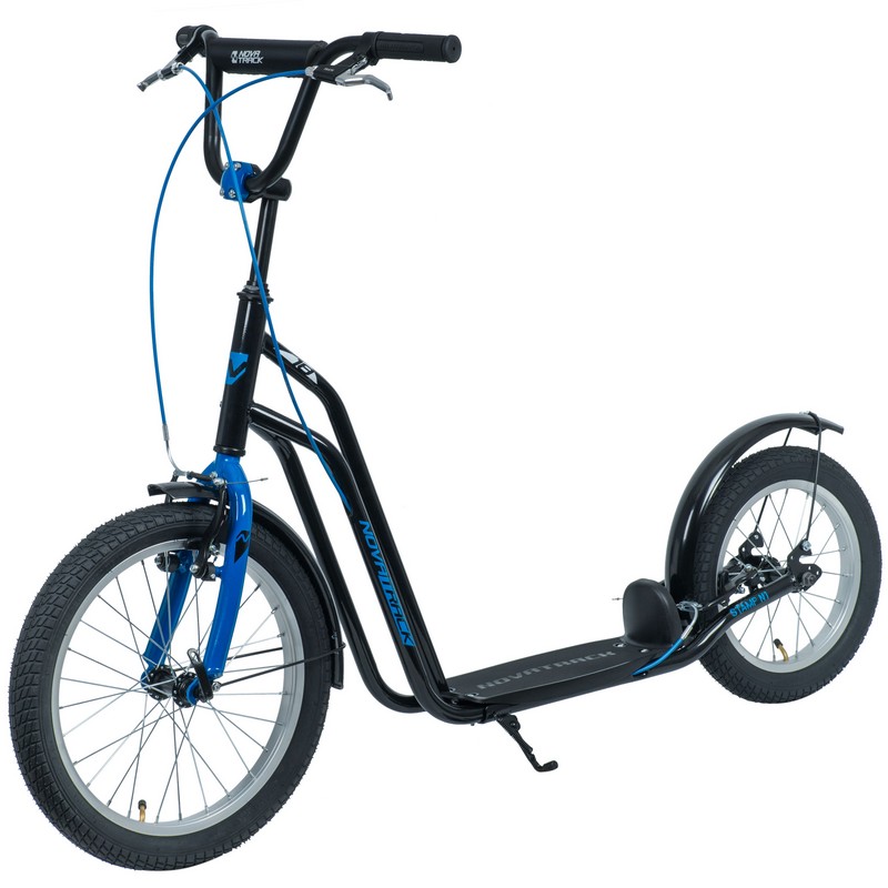 

Внедорожный самокат Novatrack City Line 18 quot;/14 quot; (надувные колеса), 2 торм крылья дропаут 18STAMPN1CL.BK20 черный
