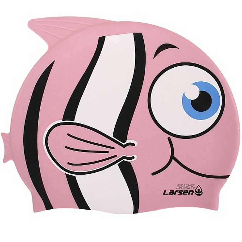 фото Шапочка для плавания, детская larsen lsc10 розовая