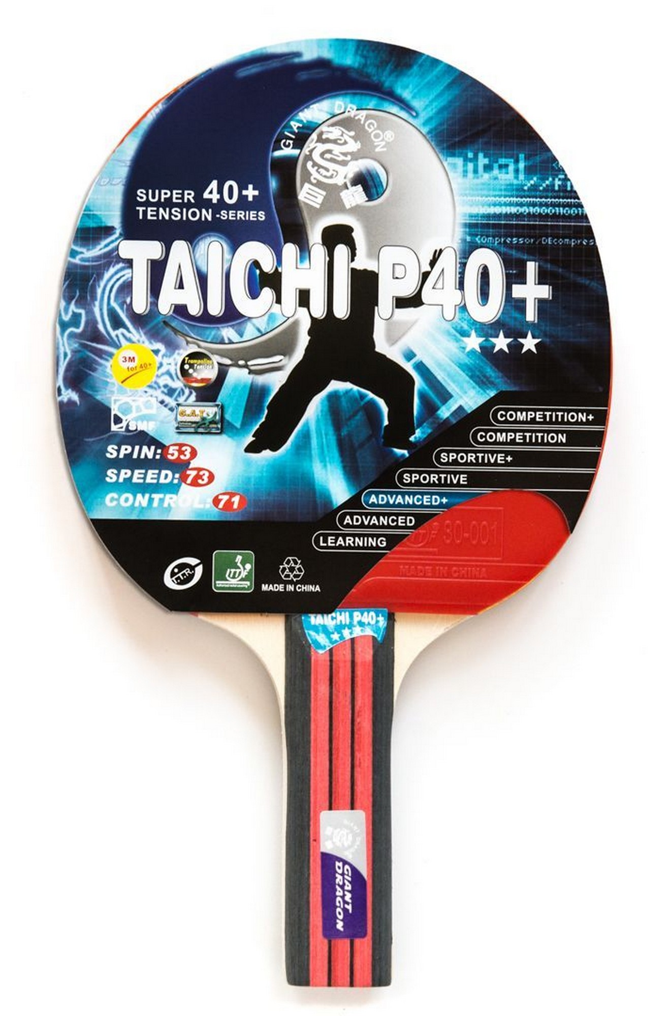 Теннисная ракетка Weekend Dragon Taichi 3 Star New (прямая) 51.623.06.3