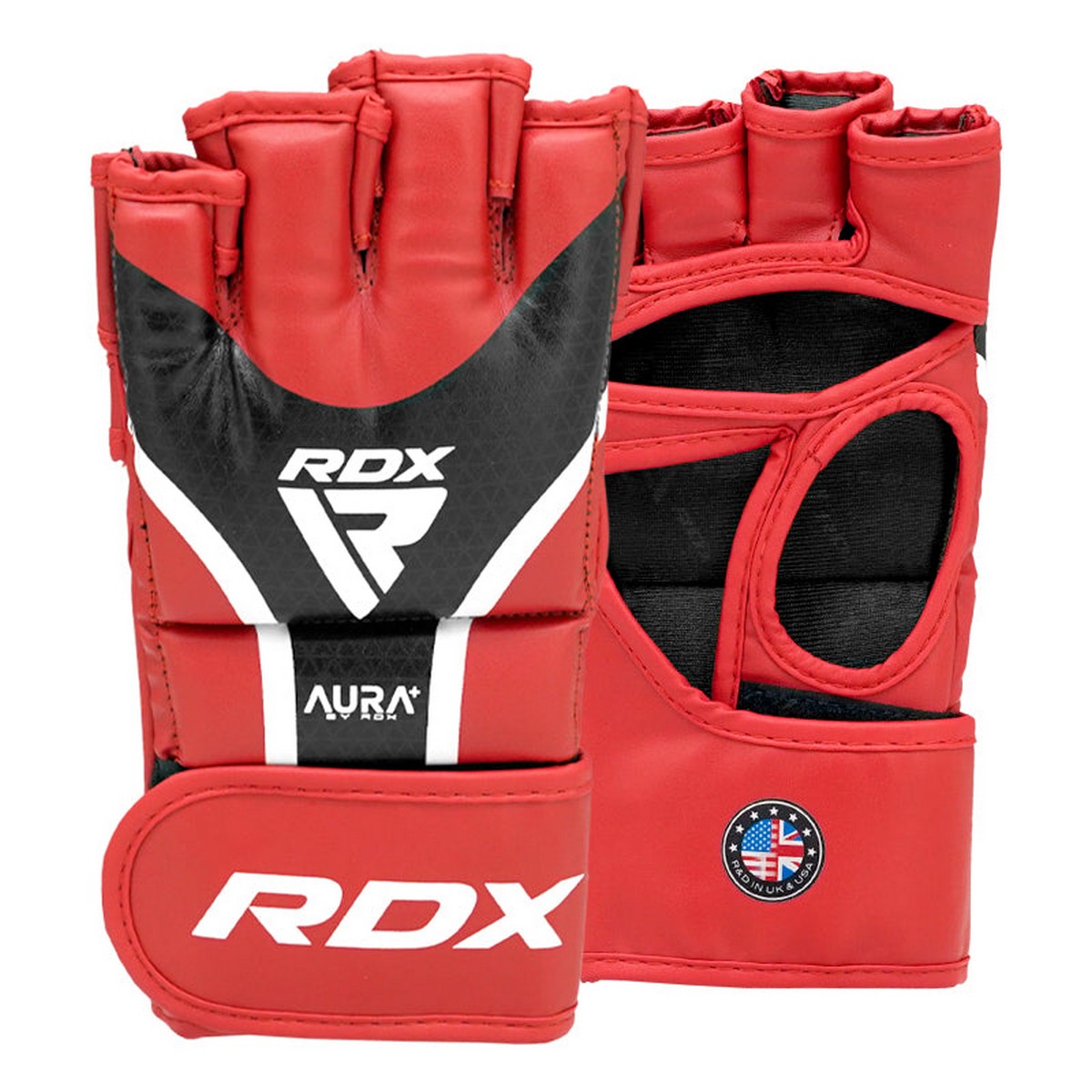 Перчатки RDX Grappking Aura Plus GGR-T17RB красный\черный 1200_1200