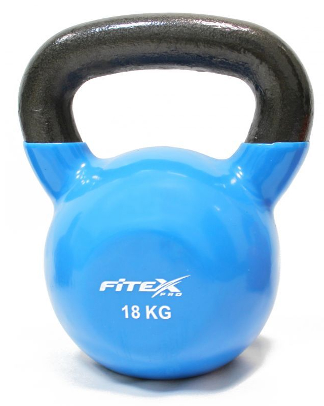 фото Гиря в виниловой оболочке 18 кг fitex pro ftx2201-18