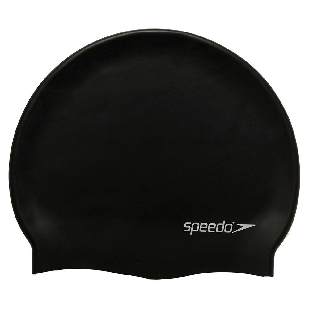 Купить Шапочка для плавания Speedo Plain Flat Silicone Cap 8-709910001, черный,
