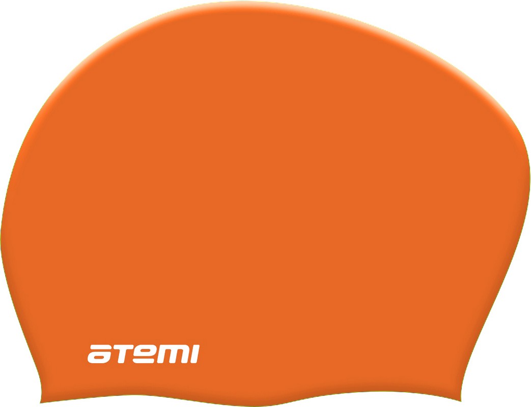 фото Шапочка для плавания atemi lc-08 оранжевый