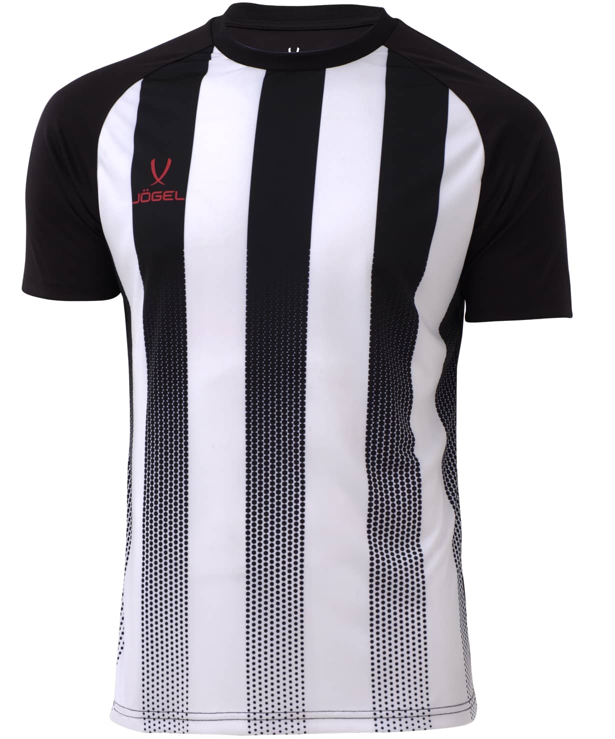 Футболка игровая Jogel Camp Striped Jersey, белый/черный