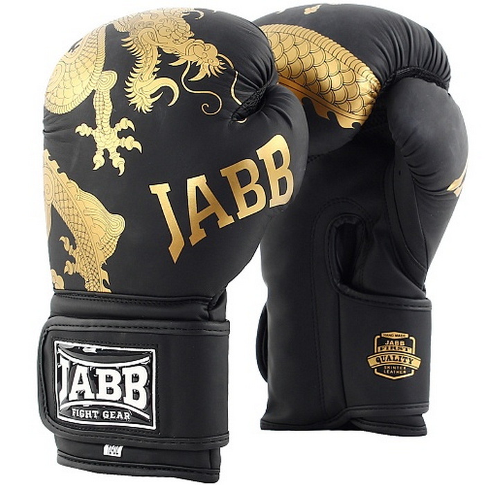 Боксерские перчатки Jabb JE-4070/Asia Gold Dragon черный 8oz