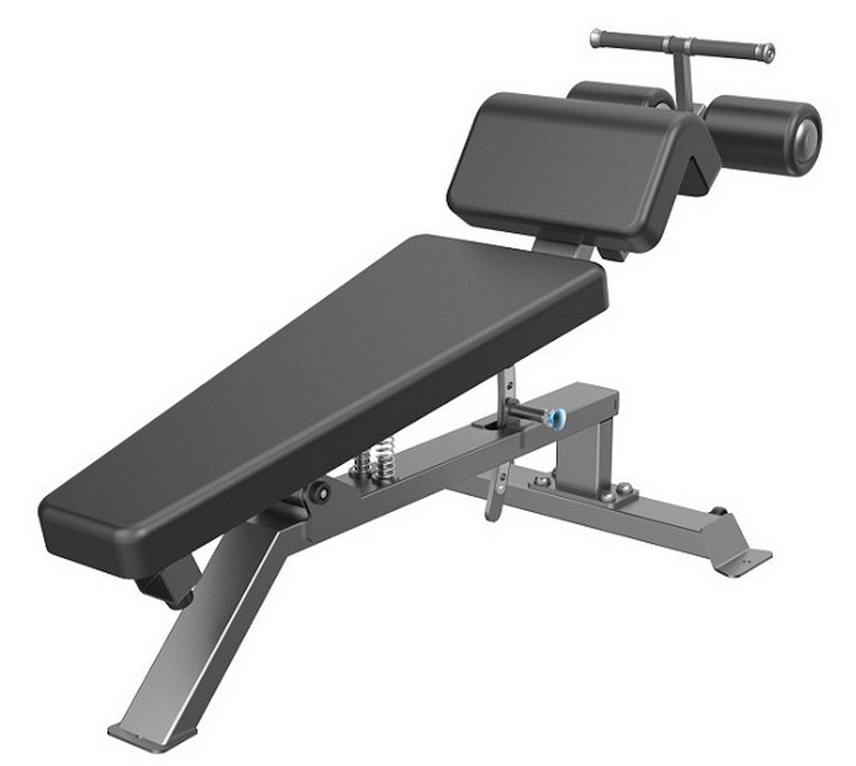 фото Скамья для пресса регулируемая (adjustable decline bench) dhz e-3037