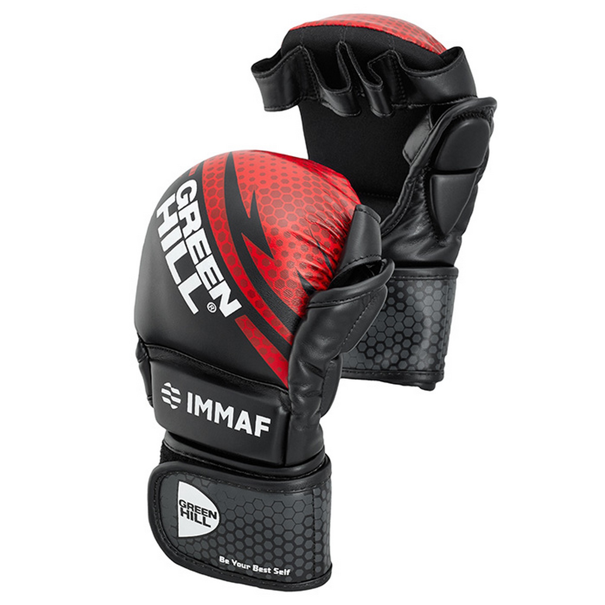Купить Перчатки MMA Green Hill MMAF approved MMI-602 черно-красный,