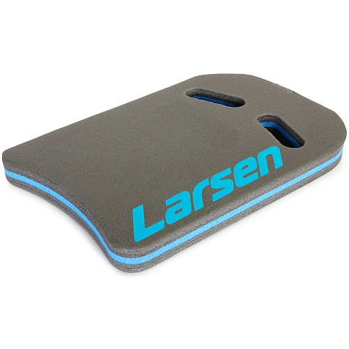 фото Доска для плавания aquafitness larsen 28х45х3,5см yp-08sp графит\бирюза