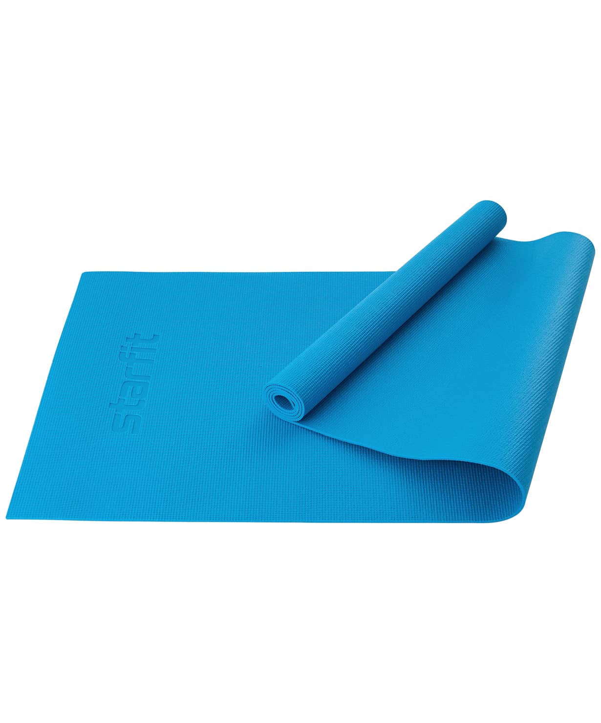 Коврик для йоги и фитнеса Star Fit FM-101, PVC, 183x61x0,3 см, синий