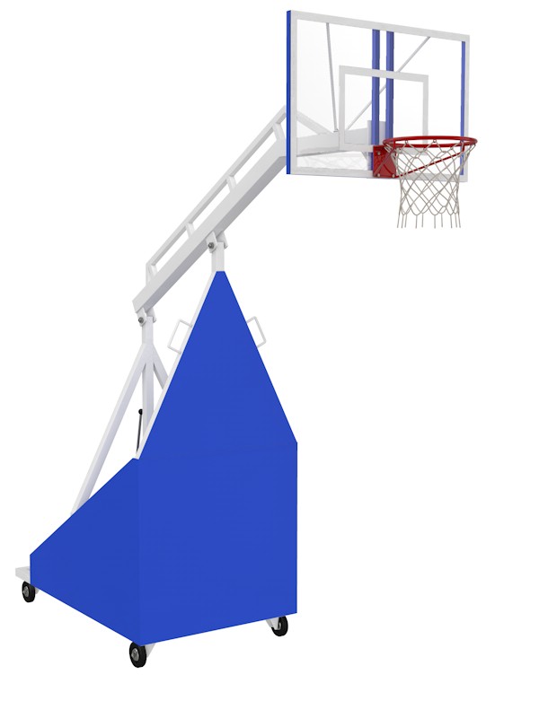 Купить Стойка баскетбольная мобильная складная массовая Glav 01.104-2250 вынос 225 см,