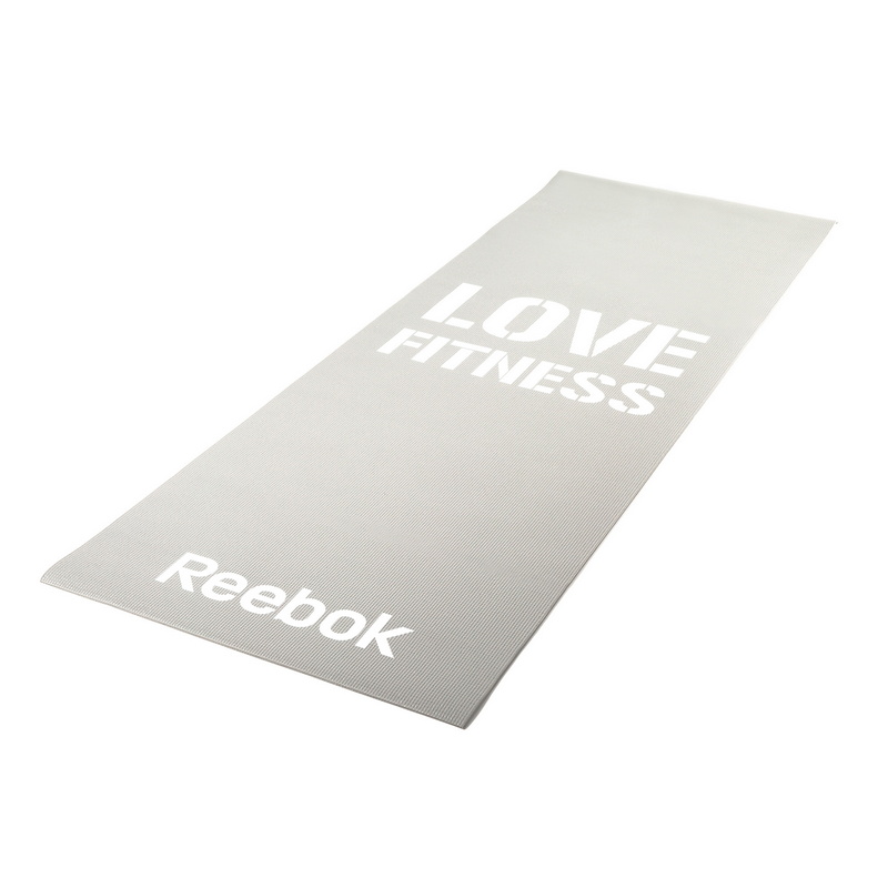 фото Коврик (мат) для фитнеса тонкий 173x61x0,4 см reebok love ramt-11024grl серый