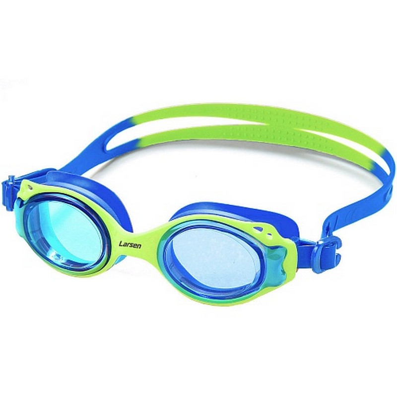 фото Очки для плавания детские larsen ds-gg209 green\blue