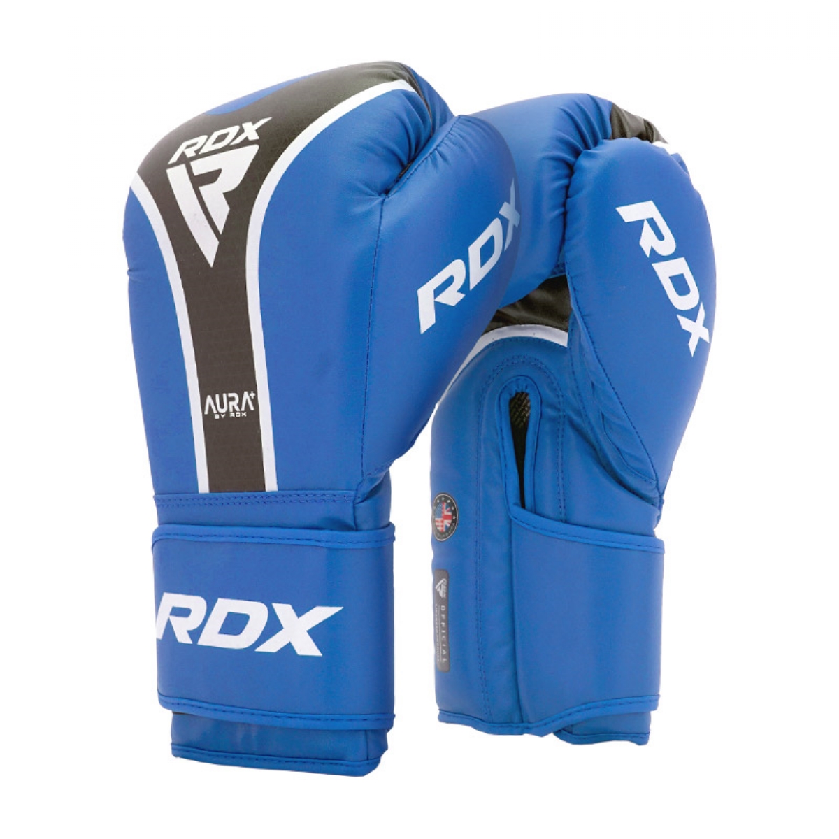 Перчатки RDX Aura Plus T-17 BGR-T17UB-16OZ+ синий\черный 1200_1200