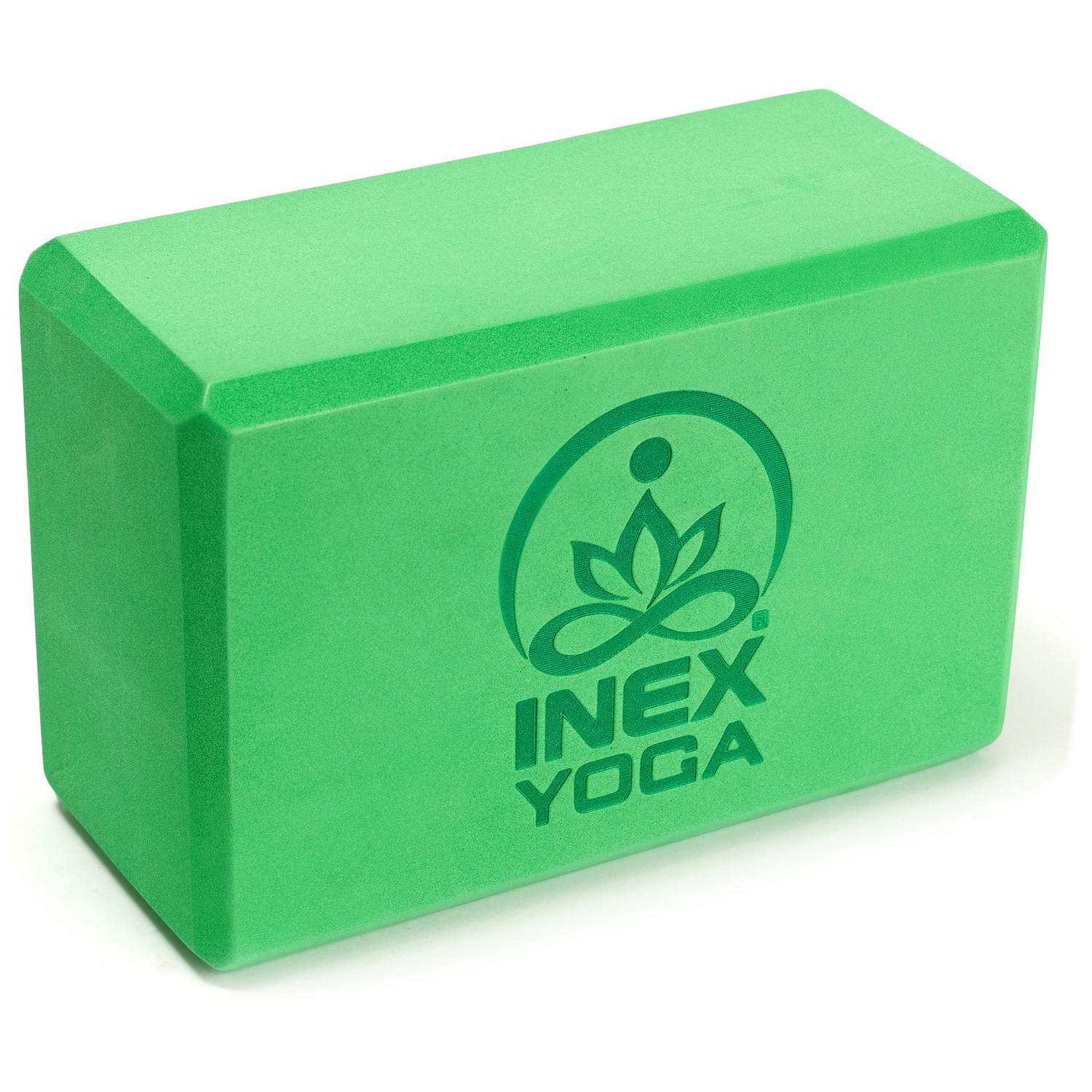 Купить Блок для йоги Inex EVA Yoga Block YGBK-GG117 23x15x10 см, изумруд,