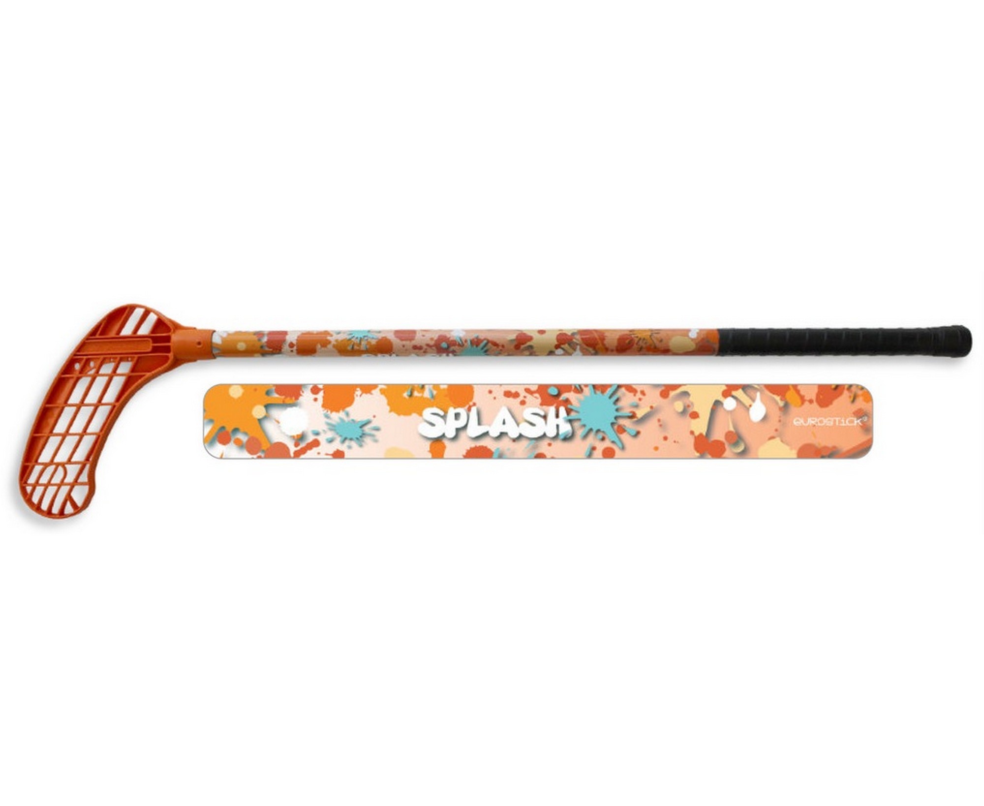 фото Клюшка флорбольная acito splash 35 orange 80 round - правый 3011-038