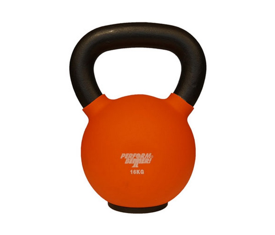 фото Обрезиненная гиря 16 кг perform better neoprene kettlebell 8938 красный