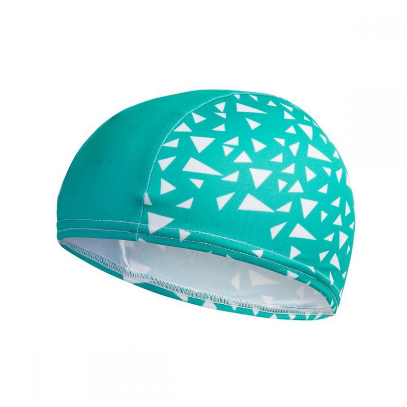 Шапочка для плавания Speedo Printed Polyester Cap Jr 8-12241D680 зелено-белый