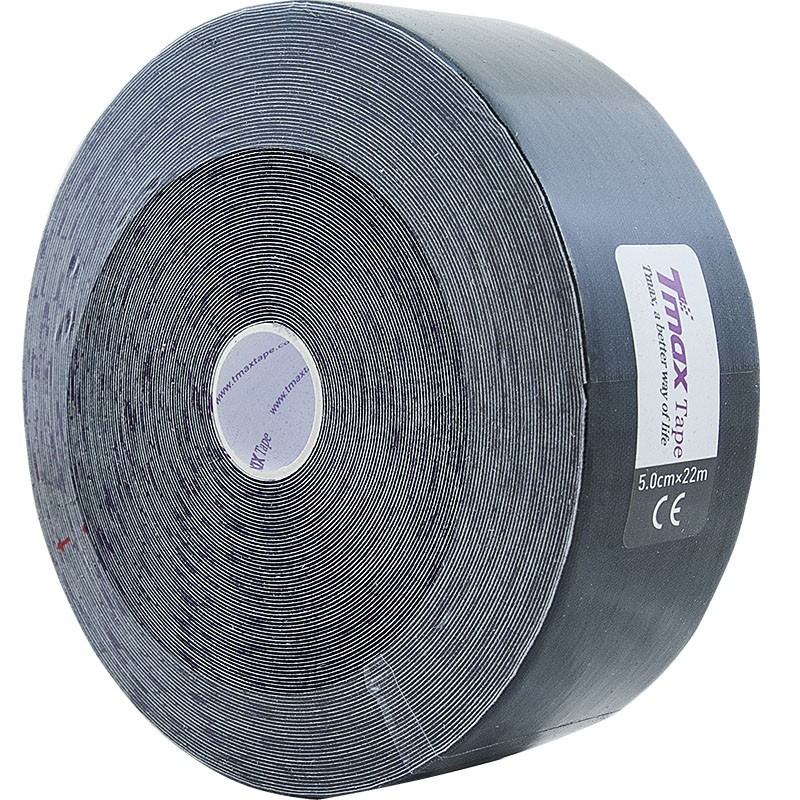 

Тейп кинезиологический Tmax 22m Extra Sticky Black черный