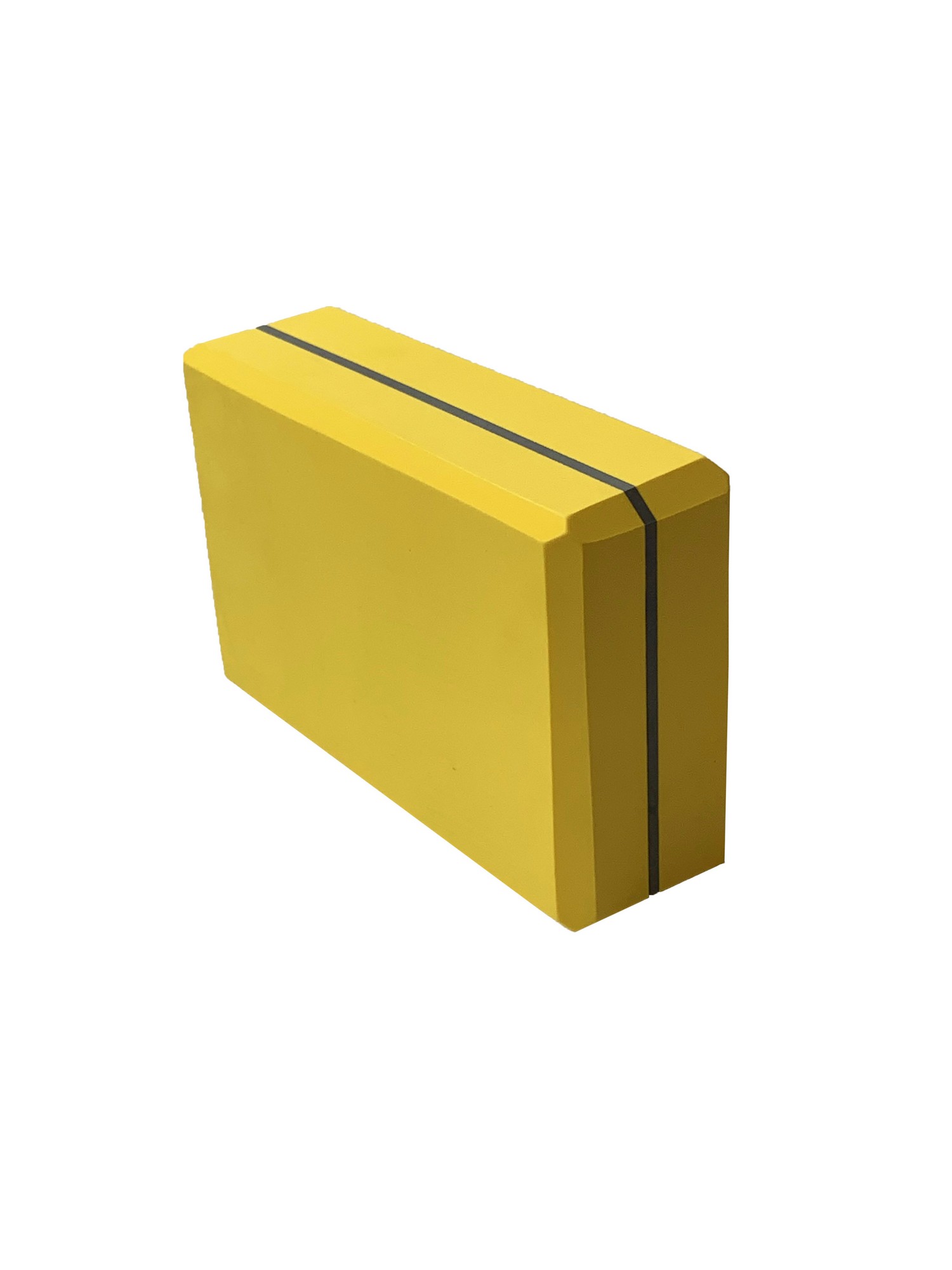 Йога блок Sportex полумягкий, из вспененного ЭВА 22,3х15х7,6 см E39131-55 желтый