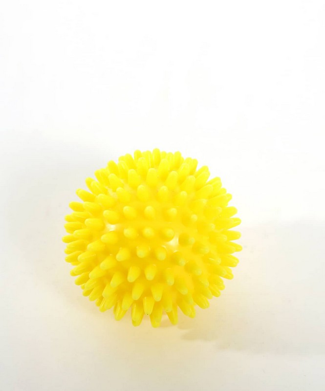 Купить Мяч массажный 6 см BaseFit GB-602 желтый,