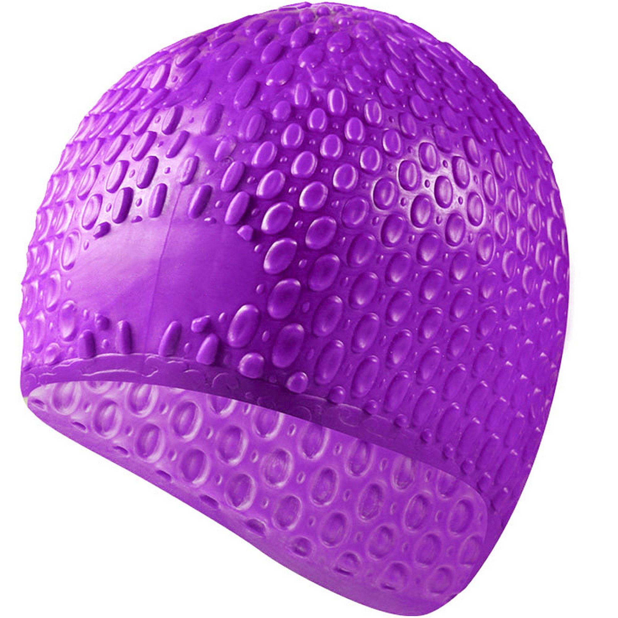 Шапочка для плавания Sportex силиконовая Bubble Cap B31519-7 фиолетовый,  - купить со скидкой